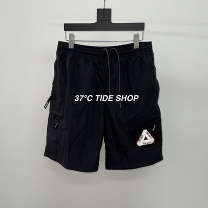 37도 / 팔라스 반바지 , PALACE Cripstop Grid Shorts Black