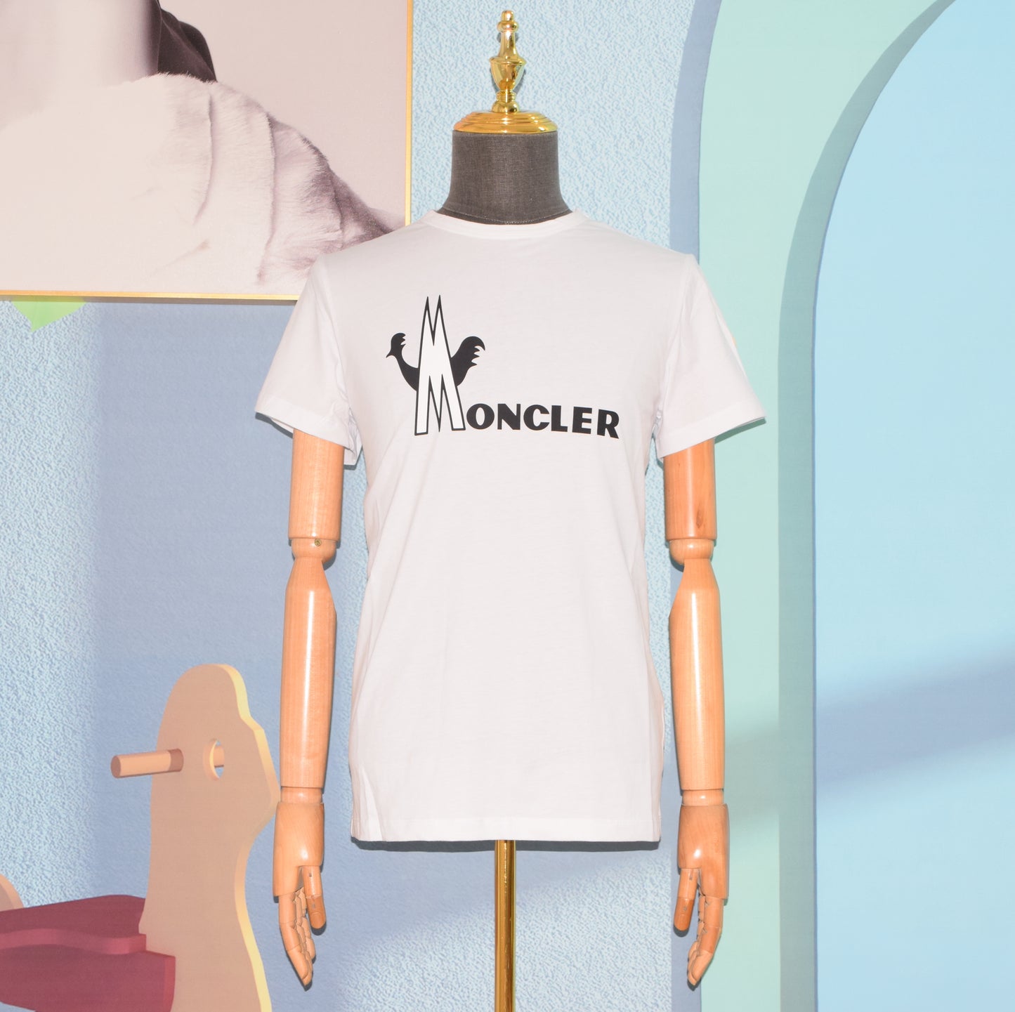 탑몽클x /  몽클레어 로고 티셔츠