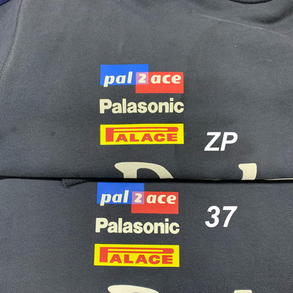 37도 / 팔라스 맨투맨 , PALACE Flag Stripe Crew Navy