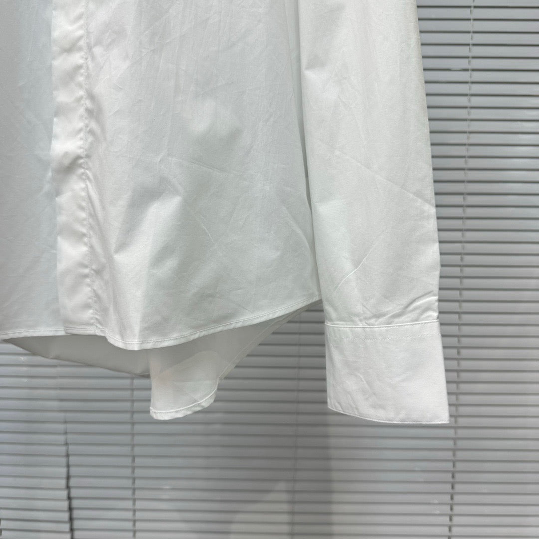 ZB / 디올 포플린 셔츠 , 포켓 아트웍 긴팔 셔츠