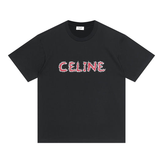 잔디 / 셀린느 반팔티 , Celine 23ss 레드 비즈 반팔