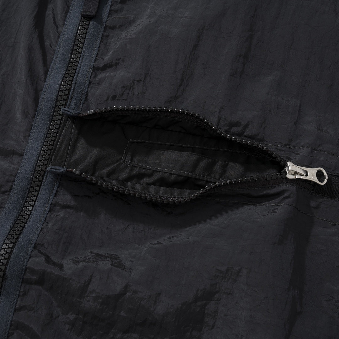 BVG / 스톤아일랜드 메탈릭 나일론 재킷 자외선 차단 의류    블랙/실버