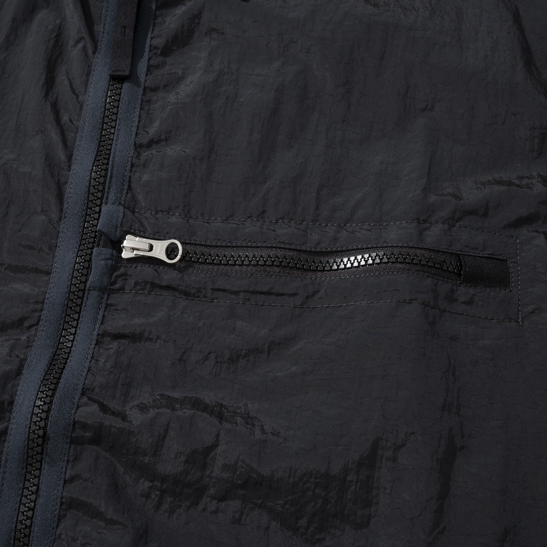 BVG / 스톤아일랜드 메탈릭 나일론 재킷 자외선 차단 의류    블랙/실버