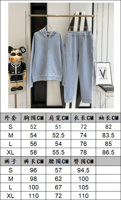 V공장 / 2023디올 후드 집업  퓨어 캐시미어 코튼 혼방 수트