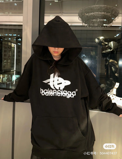 V공장 / 발렌시아가 Balenciaga 2023FW 고스트 프린트 후디 스웨트셔츠