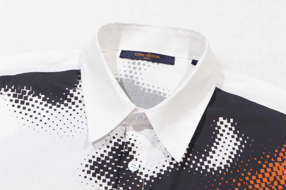 체인2호 / 루이비통 셔츠, 루이비통/Louis Vuitton 23FW 픽셀 프린트 셔츠 재킷