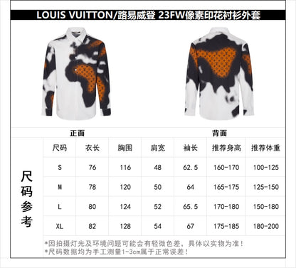 체인2호 / 루이비통 셔츠, 루이비통/Louis Vuitton 23FW 픽셀 프린트 셔츠 재킷