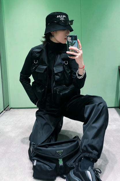 BVG / 프라다 베스트 , 멀티 포켓 작업 조끼 재킷