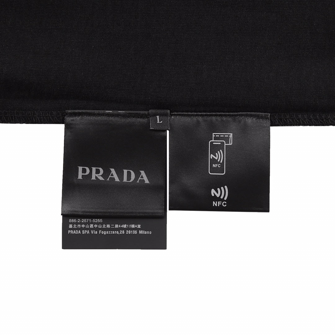 BVG / 프라다 반팔티 , 24ss 새로운 스타일 3D 엠보싱 로고 반소매