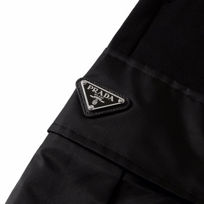 BVG / 프라다 니트 스웨터 , 24 포켓 트라이앵글 나일론 패치워크 스웨트셔츠