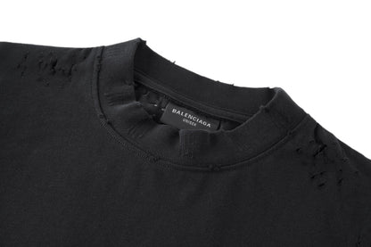 잔디집 / 발렌시아가 반팔티 , Balenciaga 산스크리트 고딕 슈렁크 엘라스틱 슬림 티셔츠