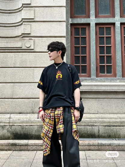 잔디집 / 발렌시아가 반팔티 , Balenciaga 24SS 플레임 8 티셔츠