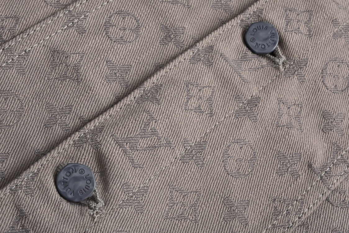 잔디집 / 루이비통 자켓 , LV20FW 다크 패턴 자카드 데님 재킷 (그레이)