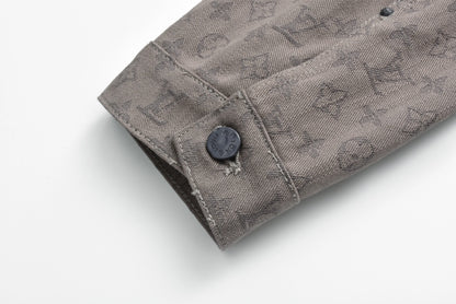 잔디집 / 루이비통 자켓 , LV20FW 다크 패턴 자카드 데님 재킷 (그레이)