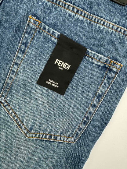 잔디집 / 펜디 청바지 , Fendi 펜디 메탈릭 FF 팬츠