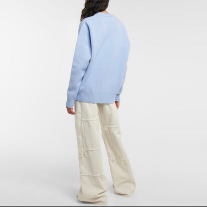 탑아미 / 아미   개선판2023 라지 로고 라운드 넥 울 스웨터