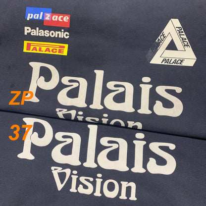 37도 / 팔라스 맨투맨 , PALACE Flag Stripe Crew Navy