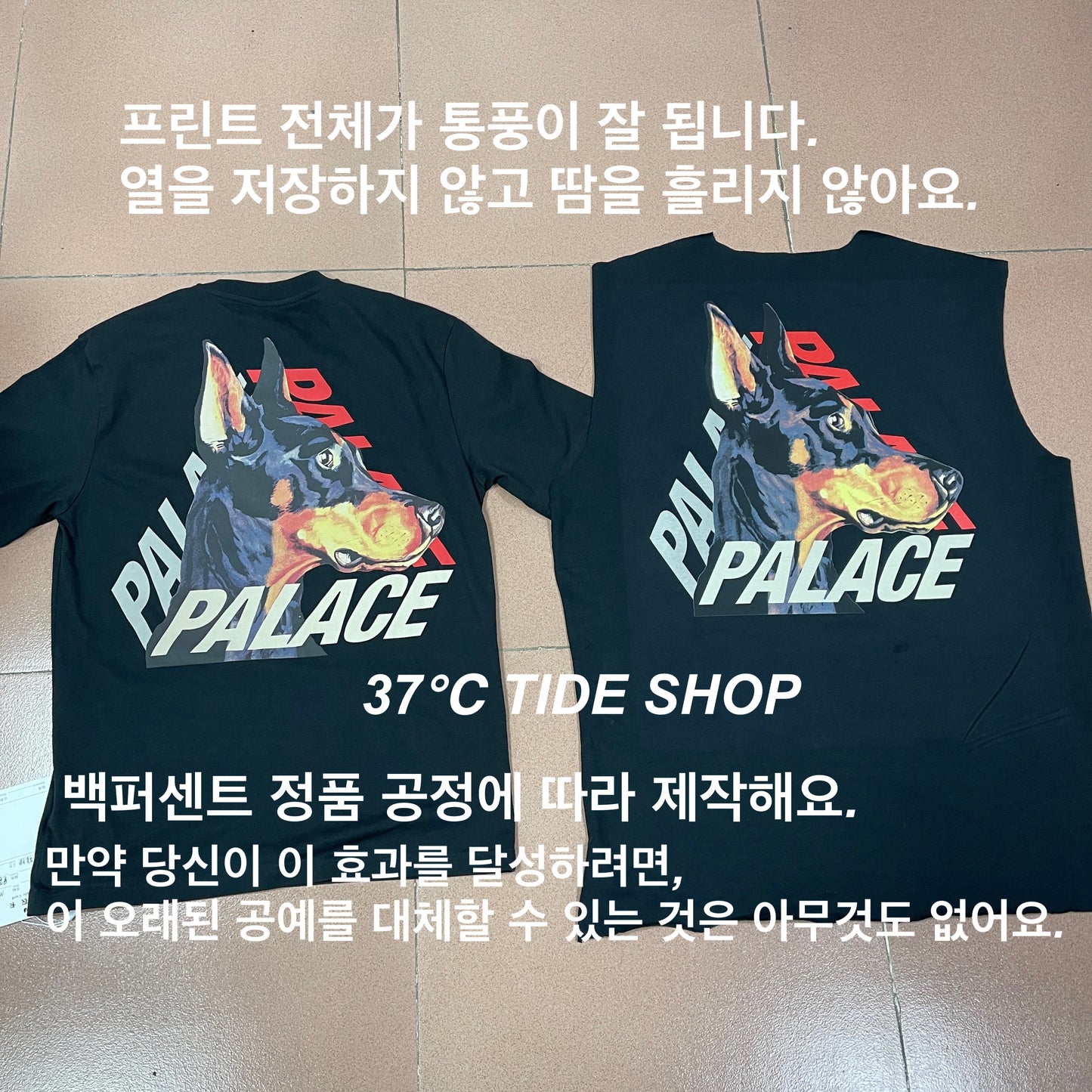 37도 / 팔라스 반팔티 , PALACE SS22 P-3-K-9 T-shirt