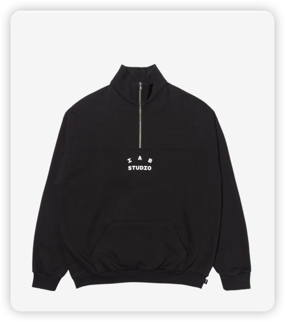 탑아이앱 / 아이앱 하프 집업 풀오버 라이트 그레이/ Half Zip-Up Pullover Light G