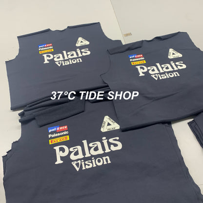 37도 / 팔라스 맨투맨 , PALACE Flag Stripe Crew Navy