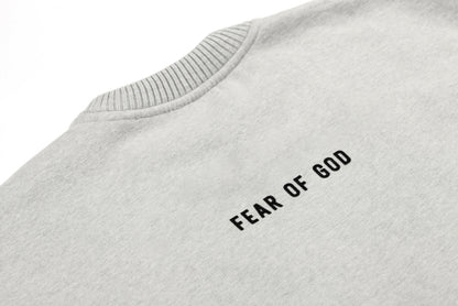 세나 /  FEAR OF GOD FOG 연명 하이 스트리트 타이드 브랜드 플로킹 프린트 레터 루즈 라운드 넥 스웨터