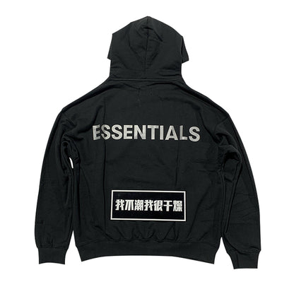 세나 /  FOG ESSENTIALS FEAR OF GOD 더블 라인 하이 스트리트 반사 문자 프린트 후드 스웨터