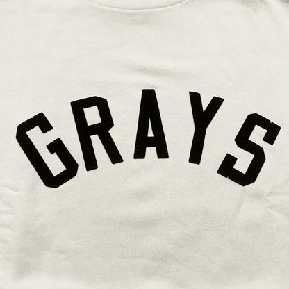 세나 / 아니다 FOG FEAR OF GOD 7C 7기 메인 라인 하이 스트리트 GRAYS 플로킹 프린트 반소매 스웨터