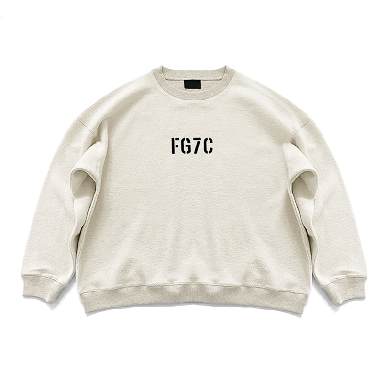 세나 / FOG FEAR OF GOD 일곱 번째 시즌 메인 라인 FG7C 플로킹 프린트 루즈 리버스 웨어 라운드넥 스웨터