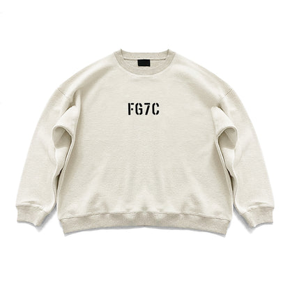 세나 / FOG FEAR OF GOD 일곱 번째 시즌 메인 라인 FG7C 플로킹 프린트 루즈 리버스 웨어 라운드넥 스웨터