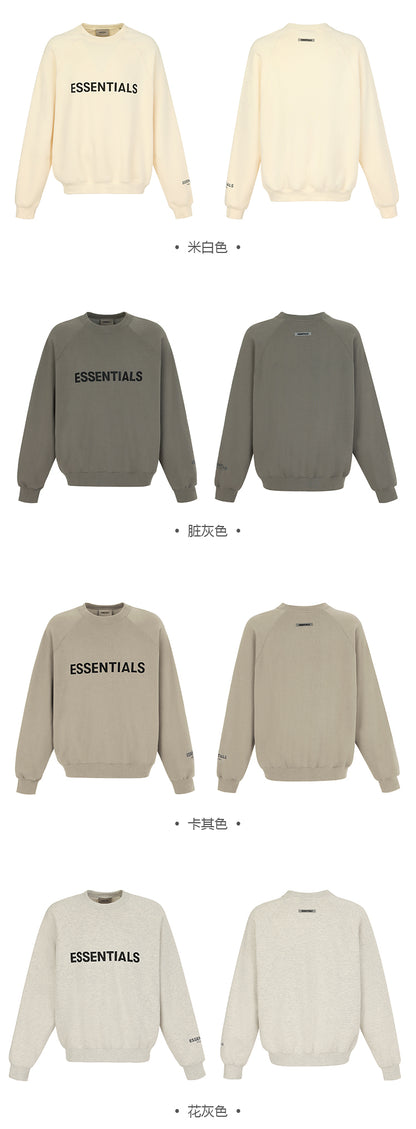 세나 / FOG ESSENTIALS FEAR OF GOD 일곱 번째 시즌 이중선 풀 문자 인쇄 스웨터