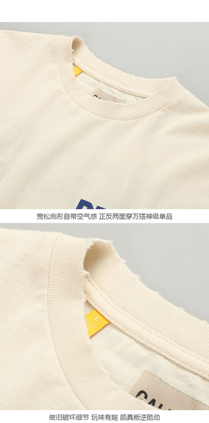 세나 / GALLERY DEPT GD FOG 하이웨이 빈티지 구제 리버시블 트레이너 프린팅 티셔츠
