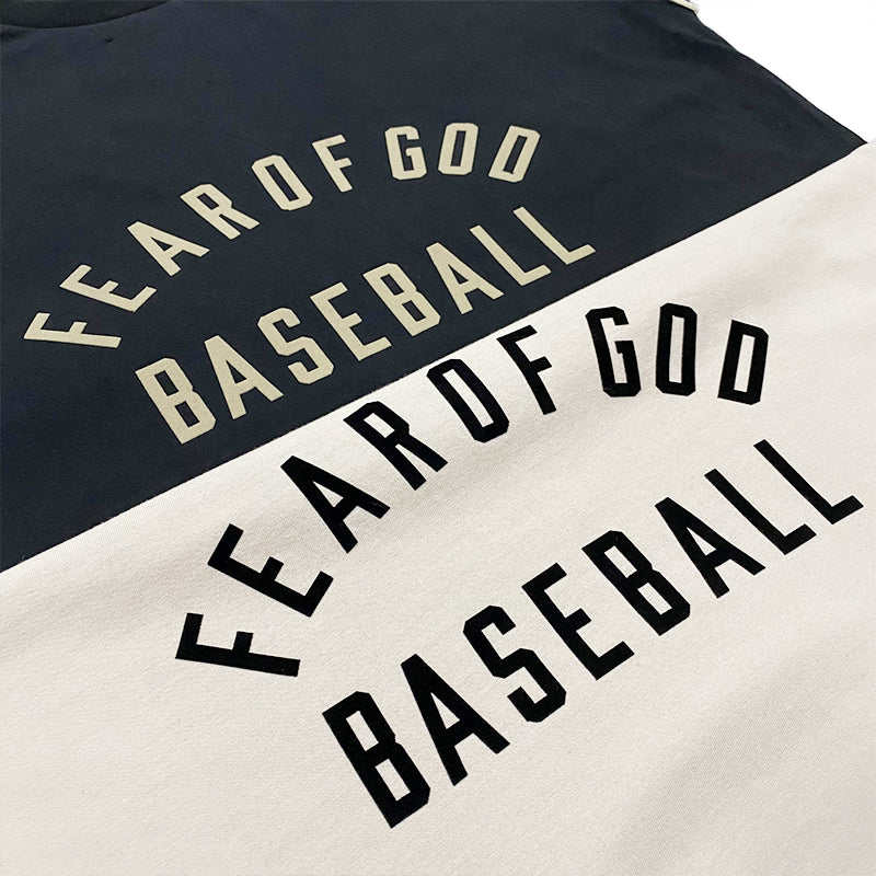 세나 / FOG FEAR OF GOD 일곱 번째 시즌 메인 라인 하이 스트리트 루즈 야구 몰려 들고 프린트 반팔 티셔츠