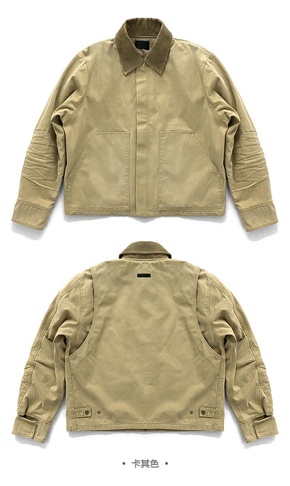 세나 / FOG FEAR OF GOD 시즌 7 주류 옷깃 기계 수리 오래된 지퍼 퀼트 재킷 재킷
