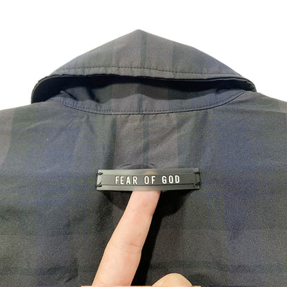 세나 / FOG FEAR OF GOD 시즌 6 메인 라인 하이 스트리트 레트로 체크 무늬 나일론 포켓 반팔 셔츠