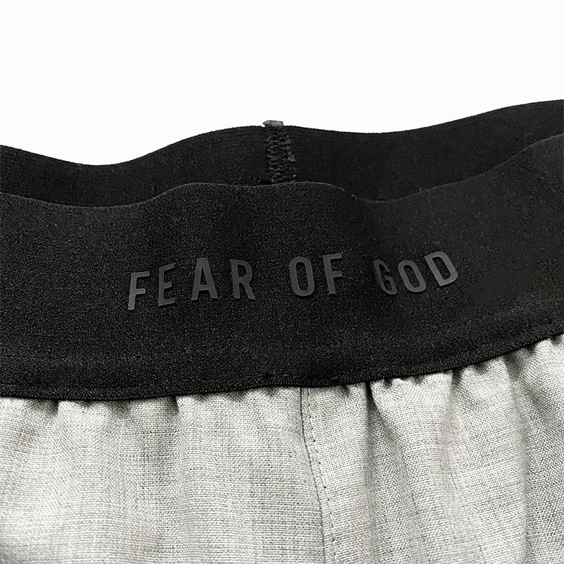 세나 /  FOG FEAR OF GOD 시즌 7 메인 라인 하이 스트리트 느슨한 탄성 허리 아세테이트 울 바지