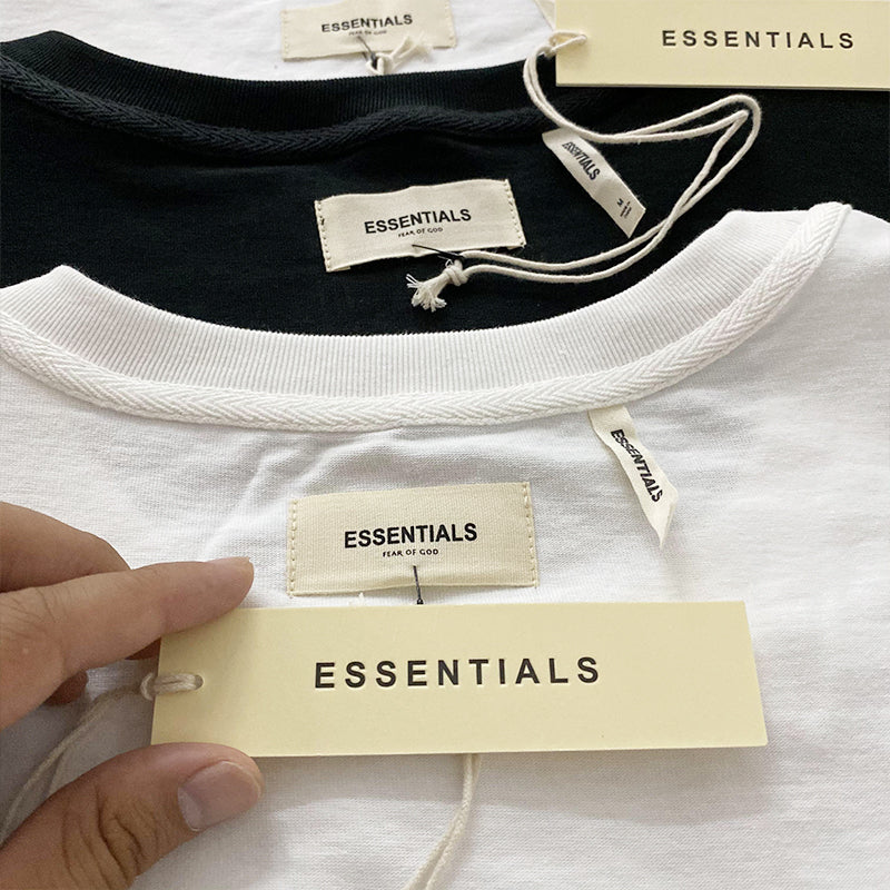 세나 / FEAR OF GOD FOG ESSENTISALS 더블 라인 하이 스트리트 여름 느슨한 편지 반팔