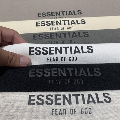 세나 / FOG ESSENTIALS FEAR OF GOD 일곱 번째 시즌 더블 라인 하이 스트리트 반사 문자 스탠드 칼라 스웨터