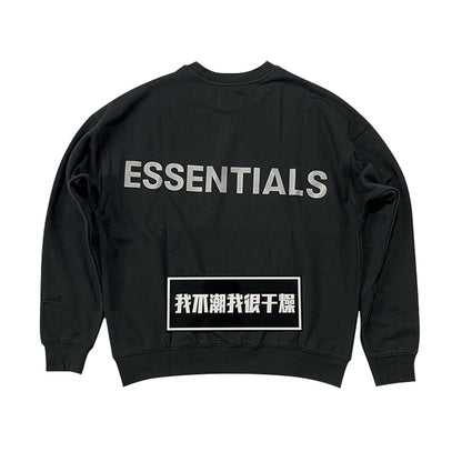 세나 /  FOG ESSENTIALS FEAR OF GOD 더블 라인 하이 스트리트 3M 반사 프린트 레터 스웨터