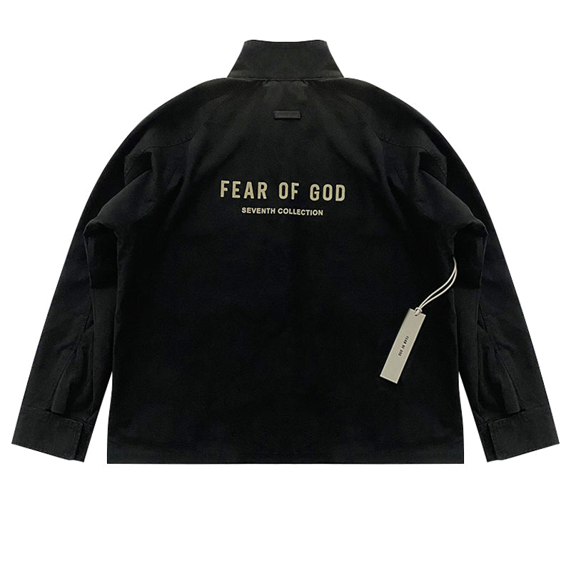 세나 /  FEAR OF GOD FOG 메인 라인 일곱 번째 시즌 하이 스트리트 스타일 올드 칼라 느슨한 나일론 재킷