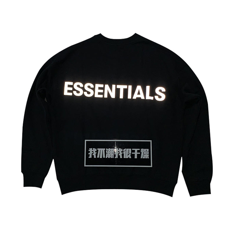 세나 /  FOG ESSENTIALS FEAR OF GOD 더블 라인 하이 스트리트 3M 반사 프린트 레터 스웨터