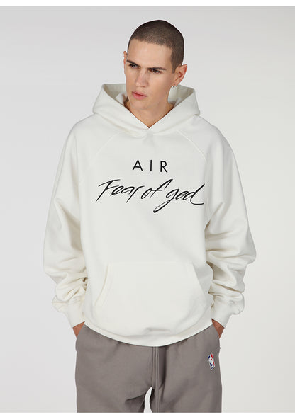 세나 /  FEAR FEAR OF GOD AIR 공동 하이 스트리트 루즈 캐주얼 스포츠 접착 후드