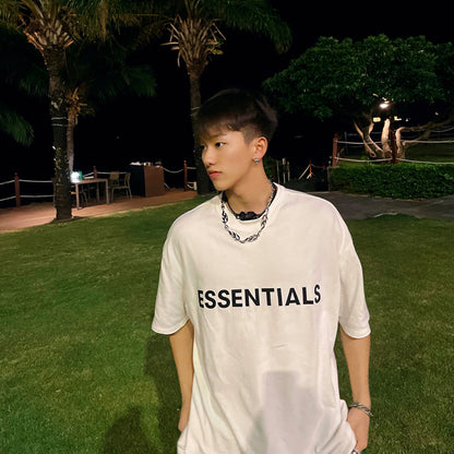 세나 / FOG ESSENTIALS FEAR OF GOD 일곱 번째 시즌 이중선 문자 반팔