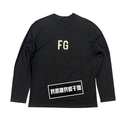 세나 / FOG FEAR OF GOD 여섯 번째 시즌 하이 스트리트 스포츠 캐주얼 루즈 FG 프린트 바닥 긴팔 티셔츠