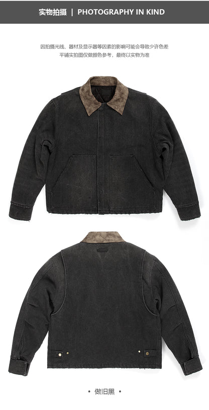 세나 / FOG FEAR OF GOD 시즌 7 주류 옷깃 기계 수리 오래된 지퍼 퀼트 재킷 재킷