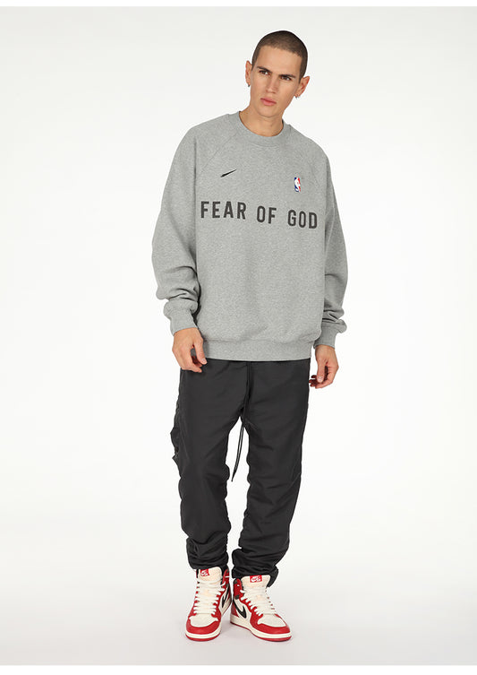 세나 / AIR FOG FEAR OF GOD 휴일 연명 미국 하이 스트리트 스포츠 느슨한 라운드 넥 스웨터