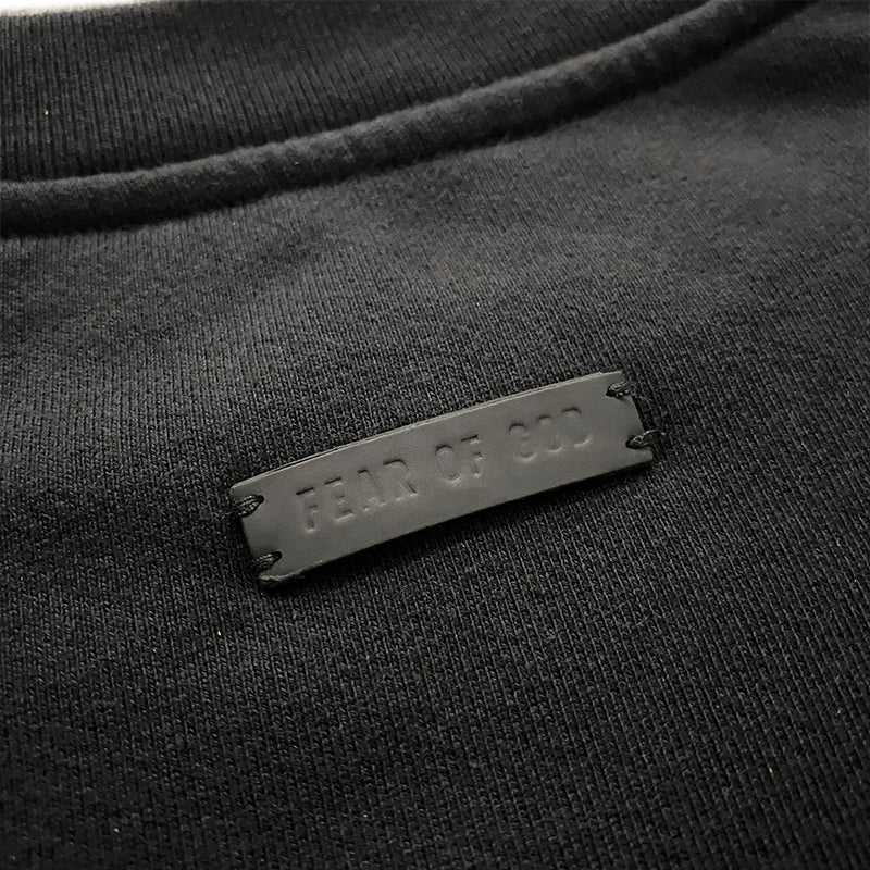 세나 / 아니다 FOG FEAR OF GOD 7C 7기 메인 라인 하이 스트리트 GRAYS 플로킹 프린트 반소매 스웨터
