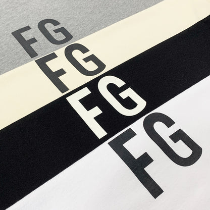 세나 / FOG FEAR OF GOD 여섯 번째 시즌 메인 라인 루즈 하이 스트리트 FG 풍부하고 고귀한 프린트 내마모성 반팔 티셔츠