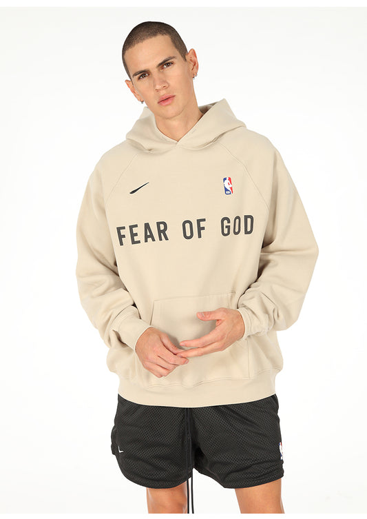 세나 /  AIR FOG FEAR OF GOD 휴일 공동 하이 스트리트 스포츠 까마귀 느슨한 후드 스웨터