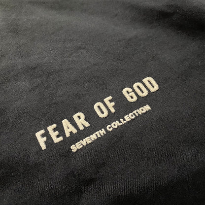 세나 /  FEAR OF GOD FOG 메인 라인 일곱 번째 시즌 하이 스트리트 스타일 올드 칼라 느슨한 나일론 재킷