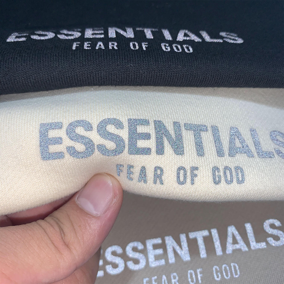 세나 / FOG ESSENTIALS FEAR OF GOD 일곱 번째 시즌 더블 라인 반사 문자 스포츠 바지